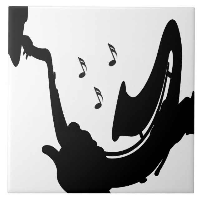 Surreal Saxophone Play Tile (Front)