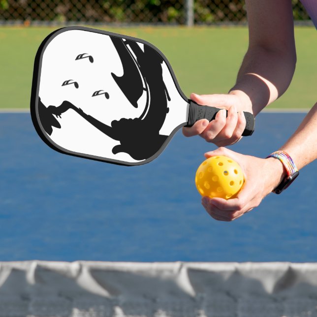 Surreal Saxophone Player Pickleball Paddle (Insitu)