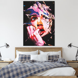 Surreal Shattered Reflection – Abstract Emotional  Canvas Print