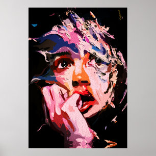 Surreal Shattered Reflection – Abstract Emotional Poster