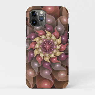 Surreal Shiny Flower Modern Abstract Fractal Art iPhone 11 Pro Case