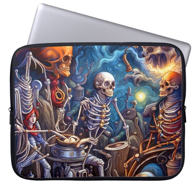 Surreal Skeletons II Laptop Sleeve (Front)
