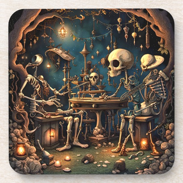 Surreal Skeletons III Coaster (Front)