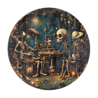 Surreal Skeletons III Cutting Board