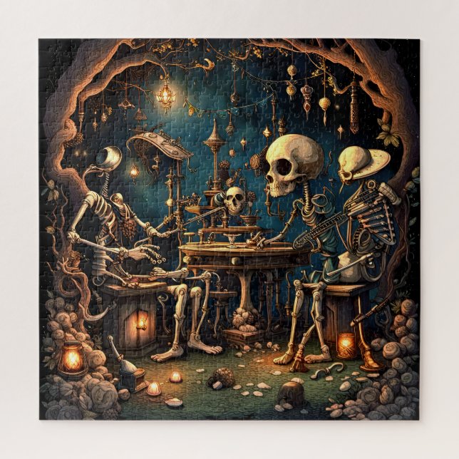 Surreal Skeletons III Jigsaw Puzzle (Vertical)