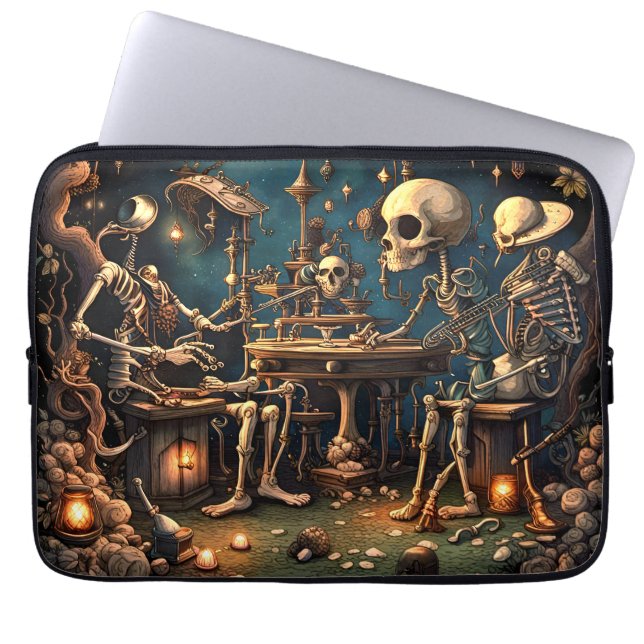 Surreal Skeletons III Laptop Sleeve (Front)