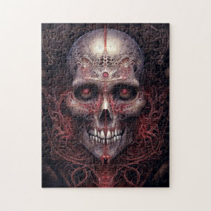 Surreal Skull Gothic Horror Art Jigsaw Puzzle