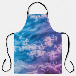 Surreal sky, dreamy abstract art. apron