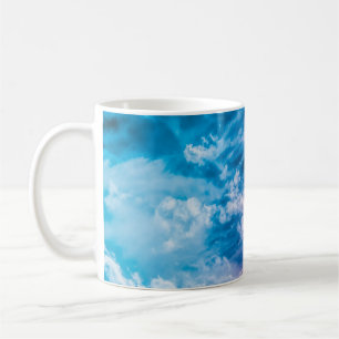 Surreal sky, dreamy abstract art. coffee mug
