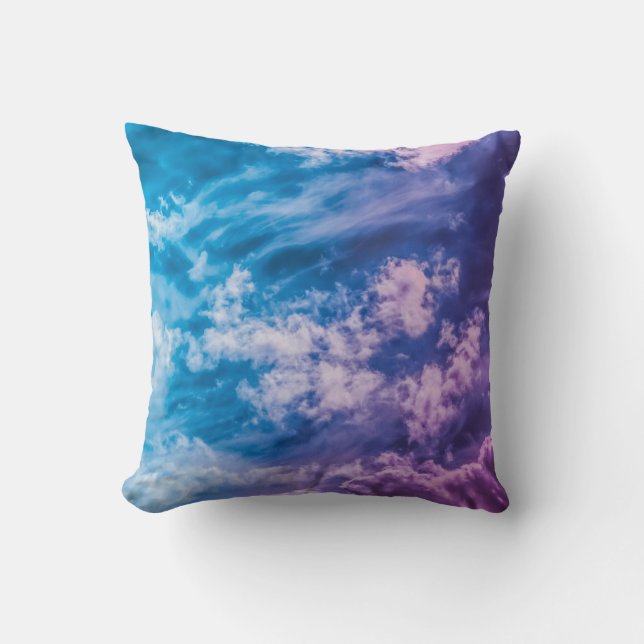 Surreal sky, dreamy abstract art. cushion (Front)