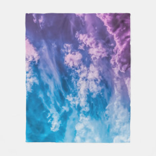 Surreal sky, dreamy abstract art. fleece blanket