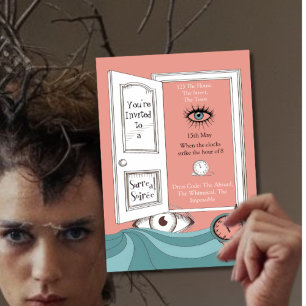 Surreal Soiree, Modern Surrealism Party, Bizarre Invitation