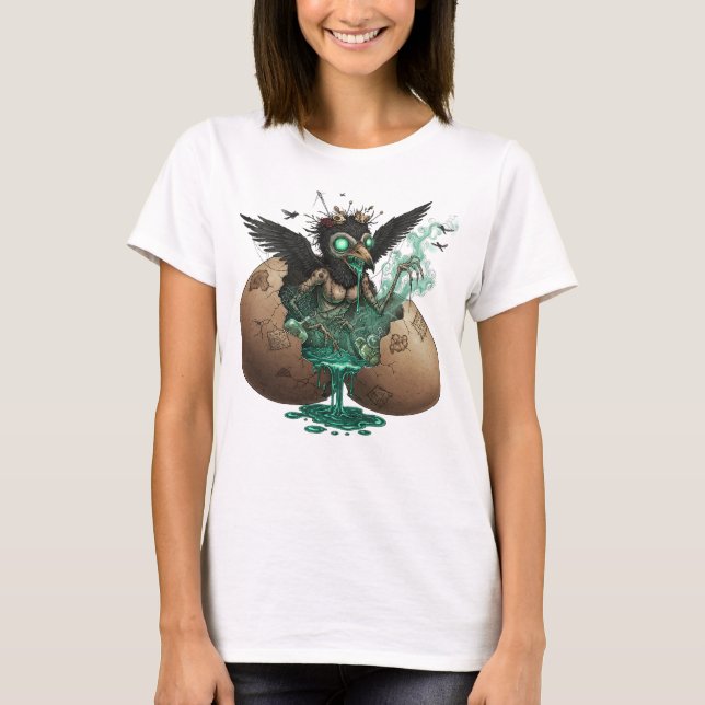 Surreal Spooky Crow Women's Tee (Front)