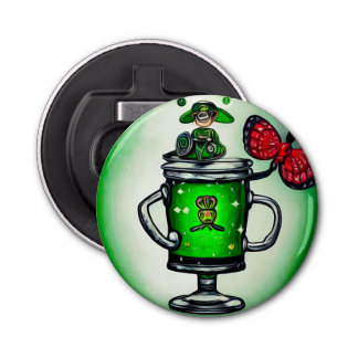 Surreal St. Patrick’s Day Green Beer Bottle Opener