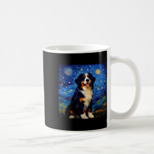 Surreal Starry Night Bernese Mountain Dog  Coffee Mug