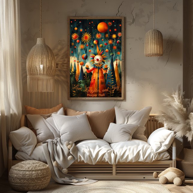 Surreal Sun Jester – Whimsical Carnival Fantasy Poster (Creator Uploaded)