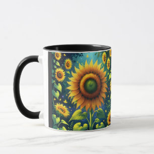 Surreal Sunflowers Mug