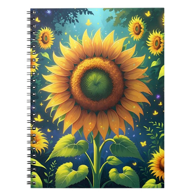Surreal Sunflowers Notebook (Front)