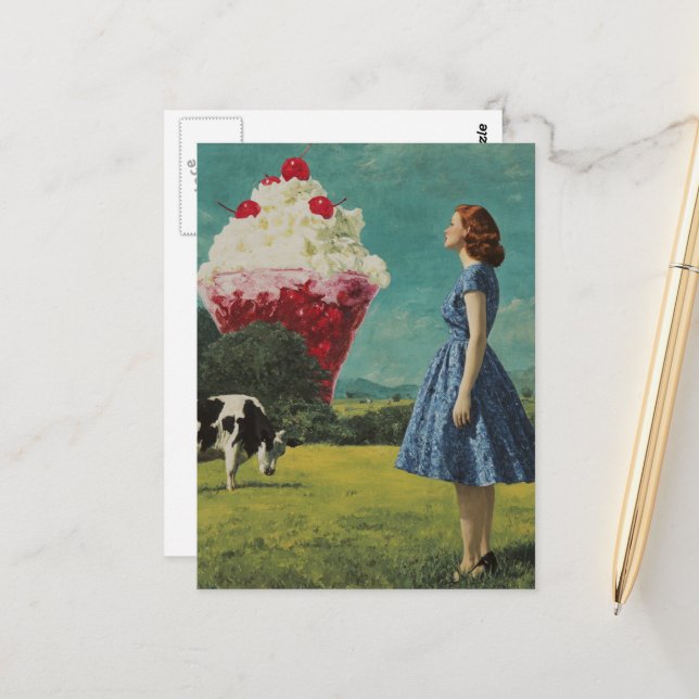 Surreal Sweet Treat Postcard (Front/Back In Situ)