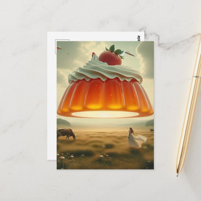 Surreal Sweet Treat Postcard (Front/Back In Situ)