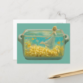 Surreal Swimming in a casserole dish Postcard