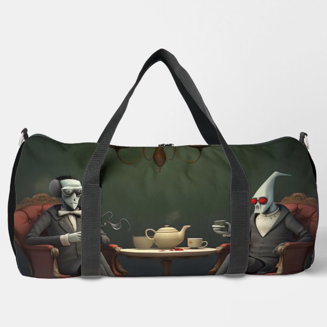 Surreal Tea time on the weird side. 12 Duffle Bag (Front)