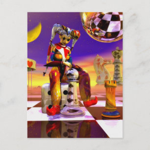 Surreal Time by Lenny metaphysical art Postcard