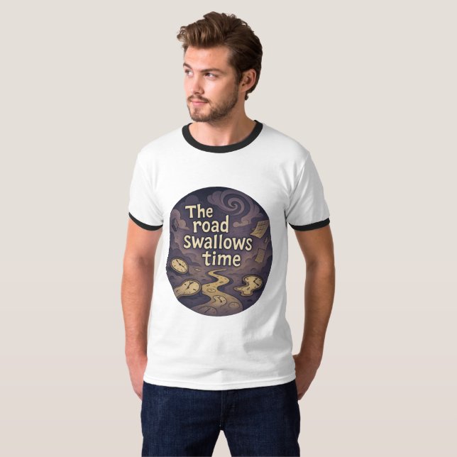 Surreal Time Vortex Graphic T-Shirt (Front Full)