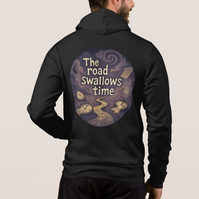 Surreal Time Vortex Graphic TeeT-Shirt Hoodie (Back)