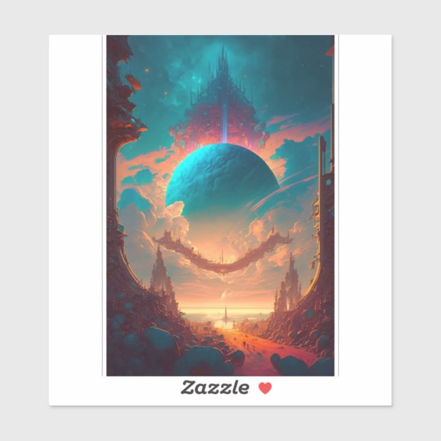 Surreal Towers Planet Visionary Landscape (Sheet)