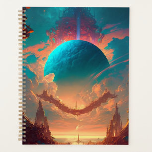 Surreal Towers Planet Visionary Landscape Planner