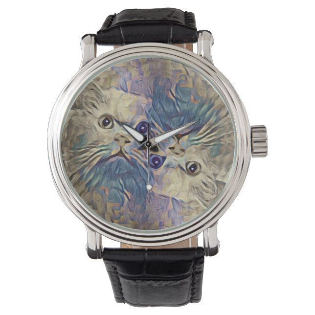 Surreal Turkish cat portrait ... watch (Front)