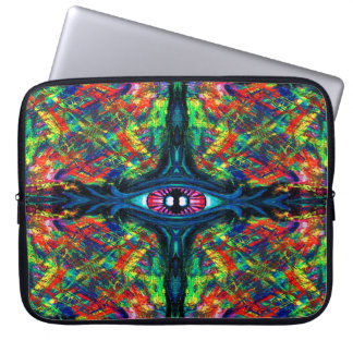 Surreal Twisted Trippy Eye Visionary Oil Painting  Laptop Sleeve