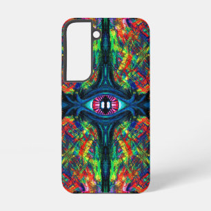 Surreal Twisted Trippy Eye Visionary Oil Painting  Samsung Galaxy Case