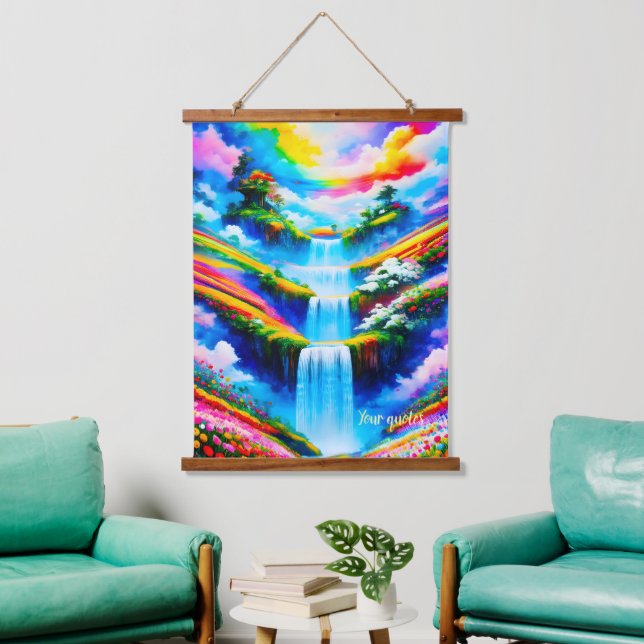 Surreal Waterfall Fantasy Art Hanging Tapestry (Living Room)