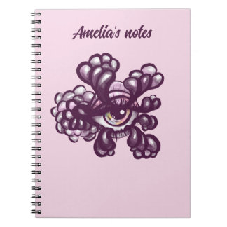 Surreal Weirdcore Eye Artwork in Dreamy Pastel Notebook