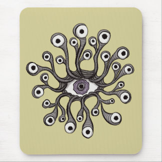 Surreal Weirdcore Eye Tentacle Artwork Mouse Mat