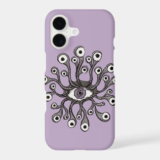 Surreal Weirdcore Eye Tentacle Artwork - Purple