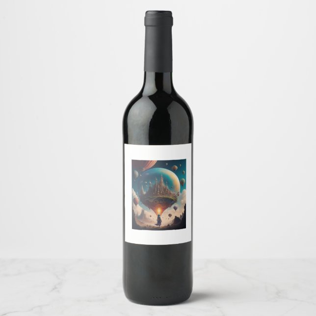 Surreal world wine label (Front)