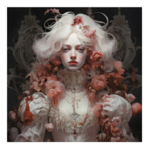 Surrealism Baroque Girl Photo Print