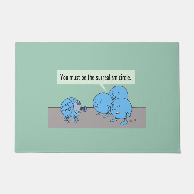 Surrealism Circle doormat (Front)