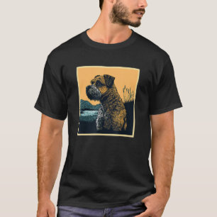 Surrealism Japanese Painting Border Terrier dog T-Shirt