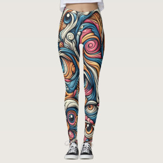 Surrealism theme Pattern Leggings
