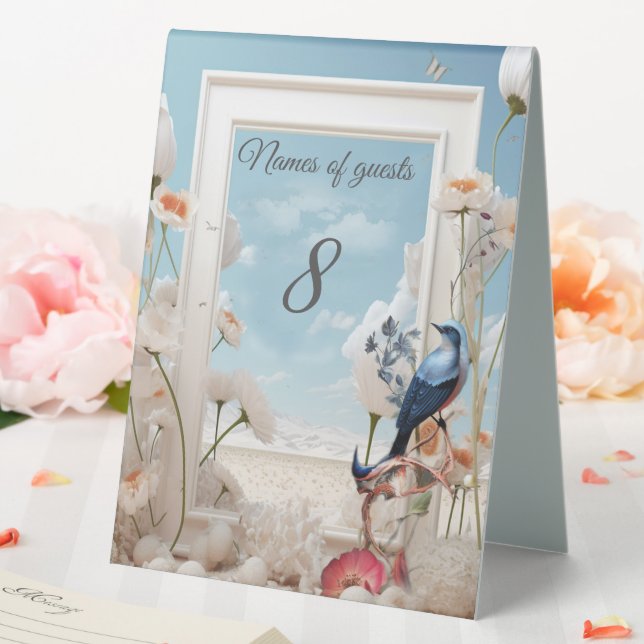 Surrealist Art with Flowers & Birds (In SItu (Wedding))