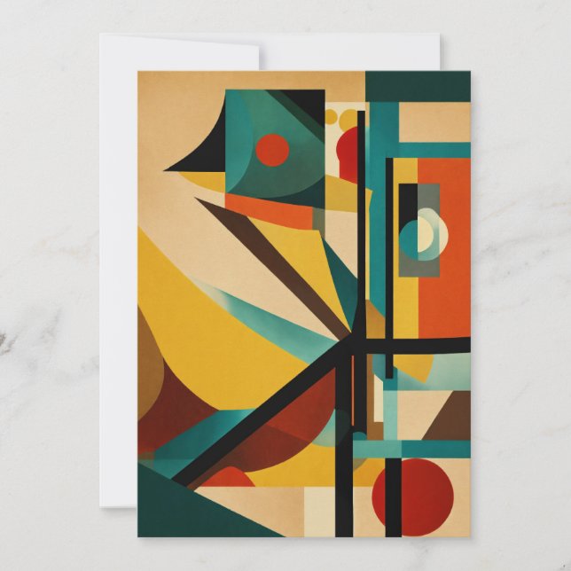 "Surrealist Bauhaus Invitation" Invitation (Front)