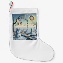 Surrealist Christmas Stocking