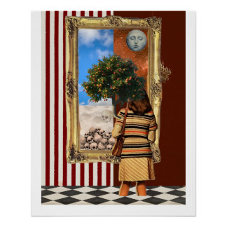 Surrealist Museum Exhibition Vintage Art PrintPost Poster