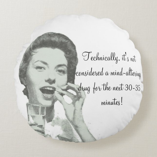 Surrealist Pill/ Round Cushion (Front)