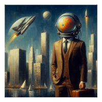 Surrealist Space Man