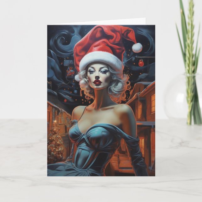 Surrealist Starry Night Custom Message Card (Front)
